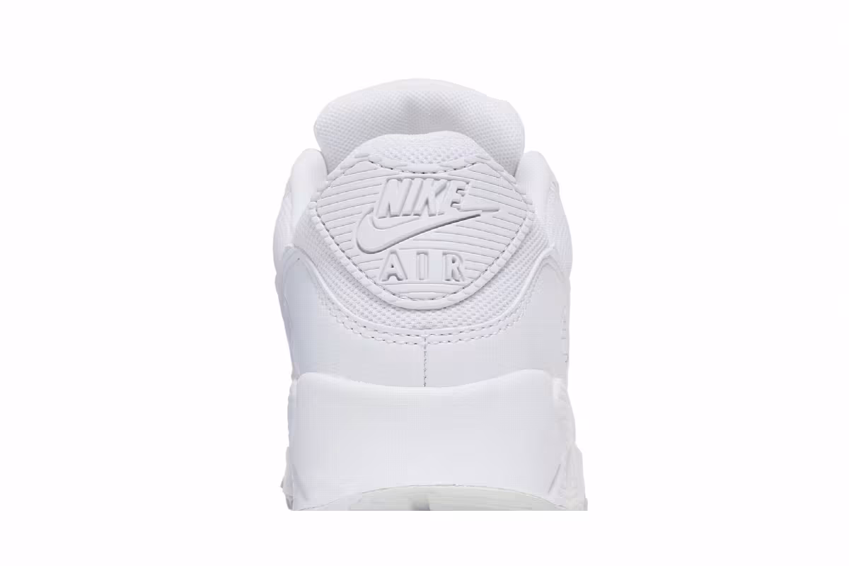 Nike Women's Air Max 90 Triple White, view 8