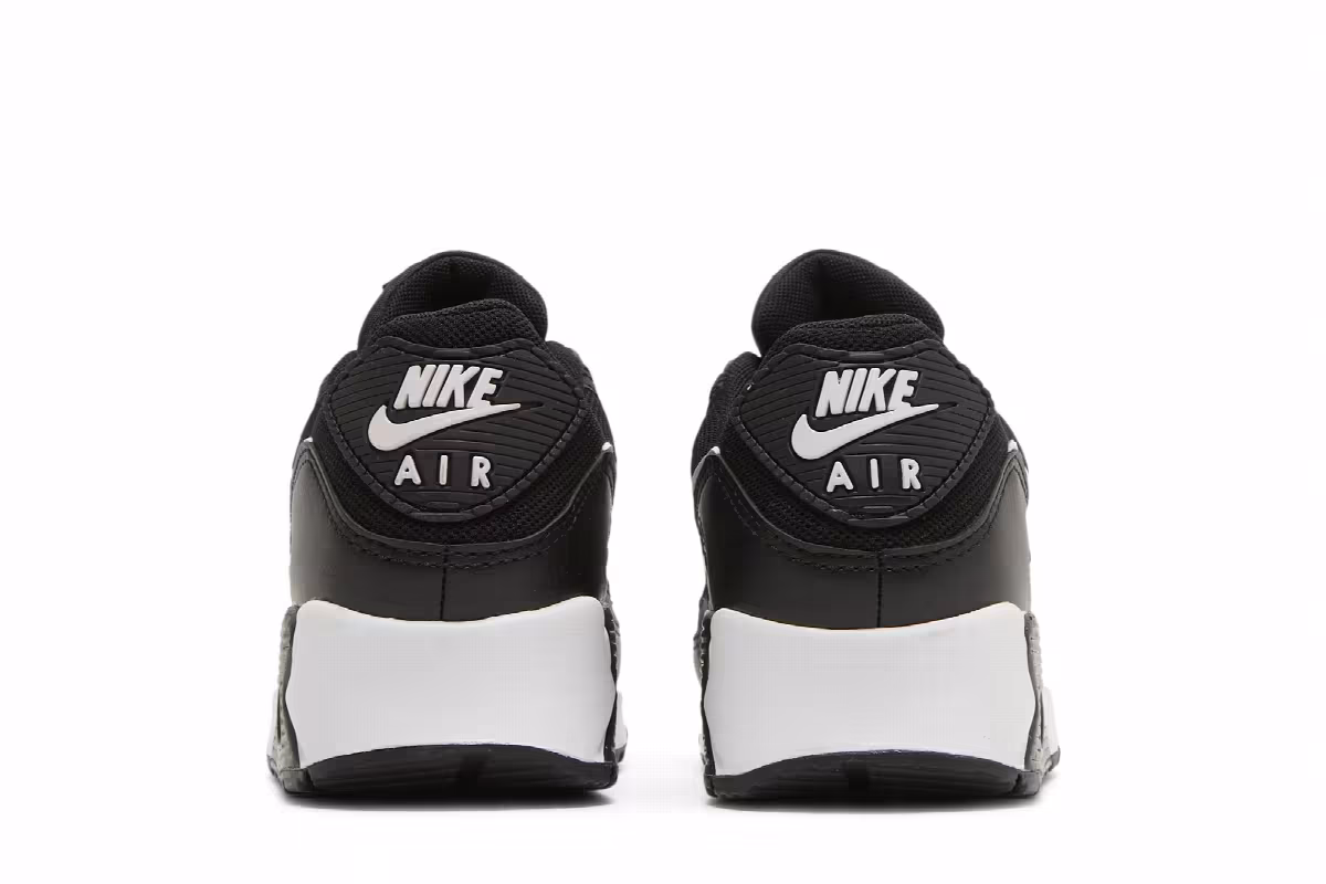 Nike Women's Air Max 90 Black White, view 7