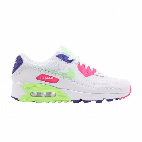 Nike Wmns Air Max 90 'White Indigo Burst Volt'