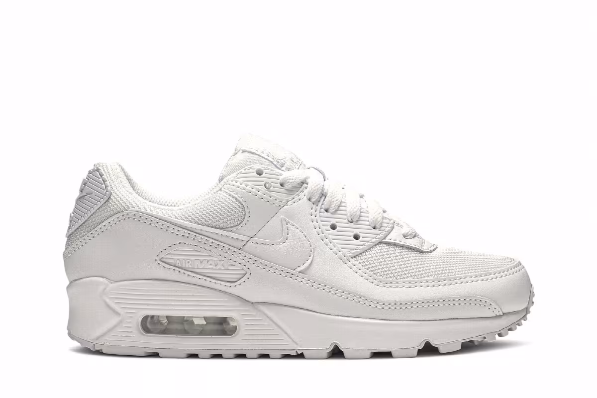 Nike Women's Air Max 90 White, view 2