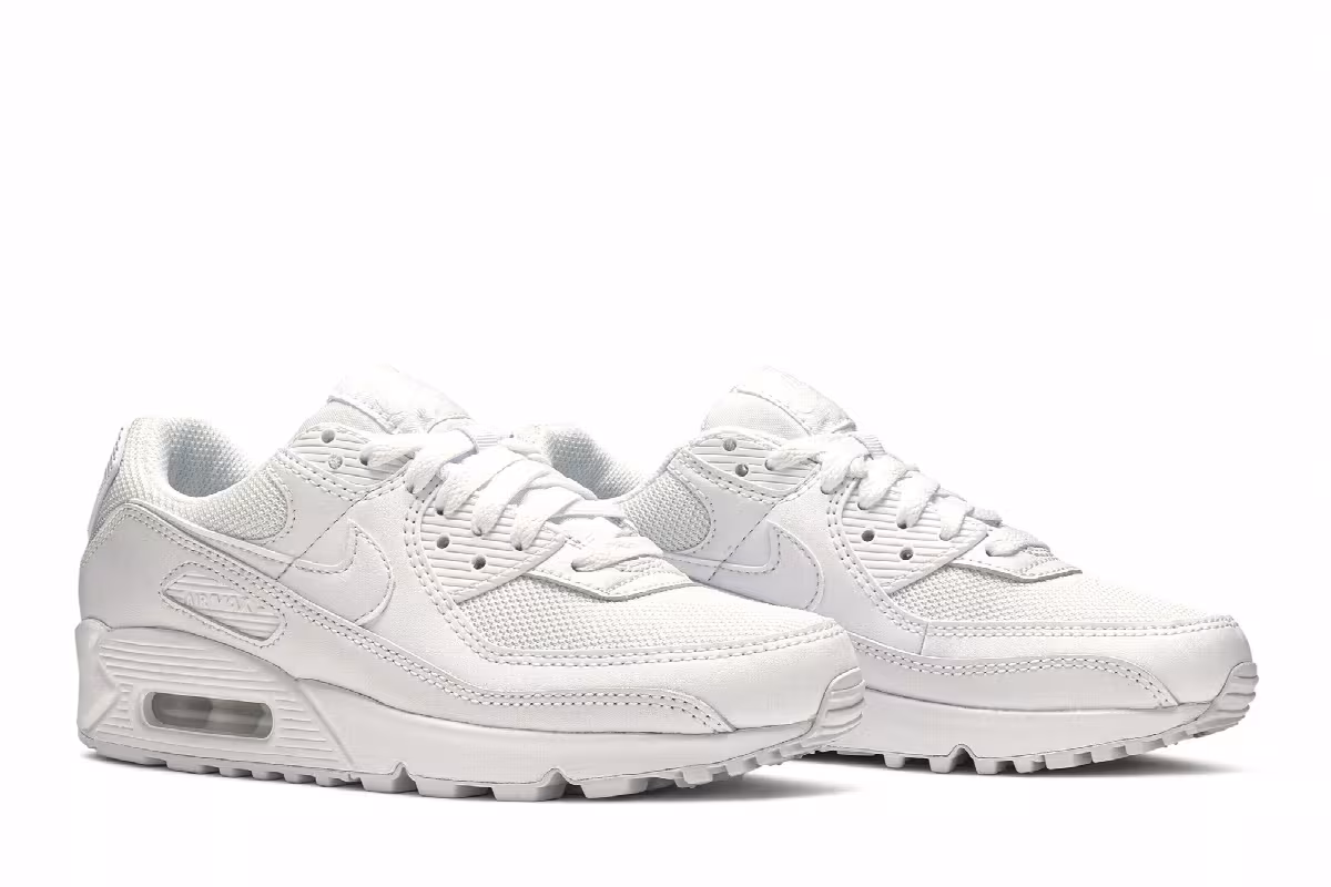 Nike Women's Air Max 90 White, view 9