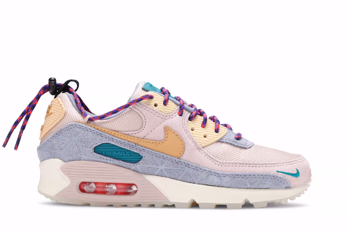 Nike Women's Air Max 90 SE Fossil Stone Ashen Slate, view 2