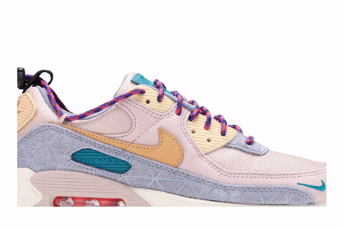 Nike Women's Air Max 90 SE Fossil Stone Ashen Slate, view 3