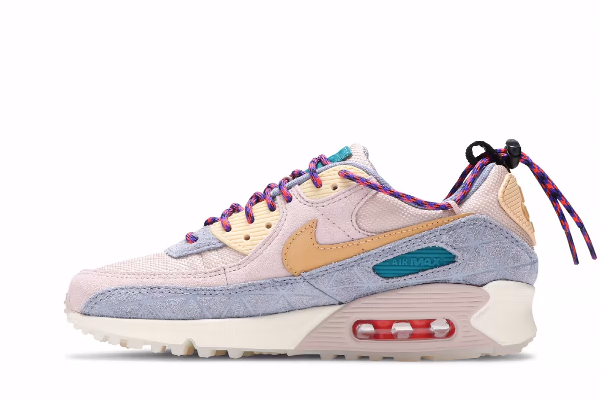 Nike Women's Air Max 90 SE Fossil Stone Ashen Slate, view 4