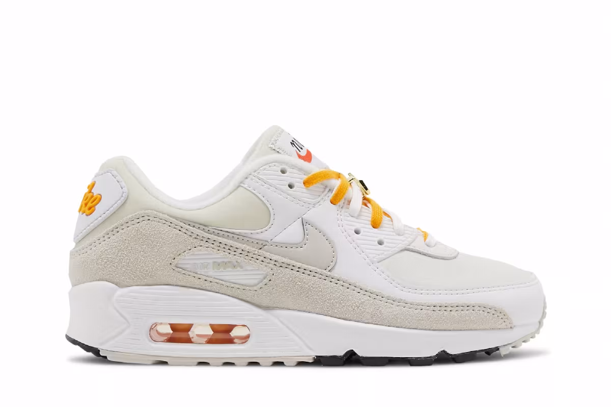 Nike Women's Air Max 90 SE First Use - White University Gold, view 2