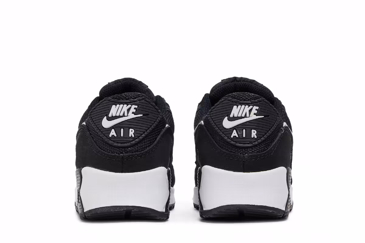 Nike Women's Air Max 90 Black White, view 7