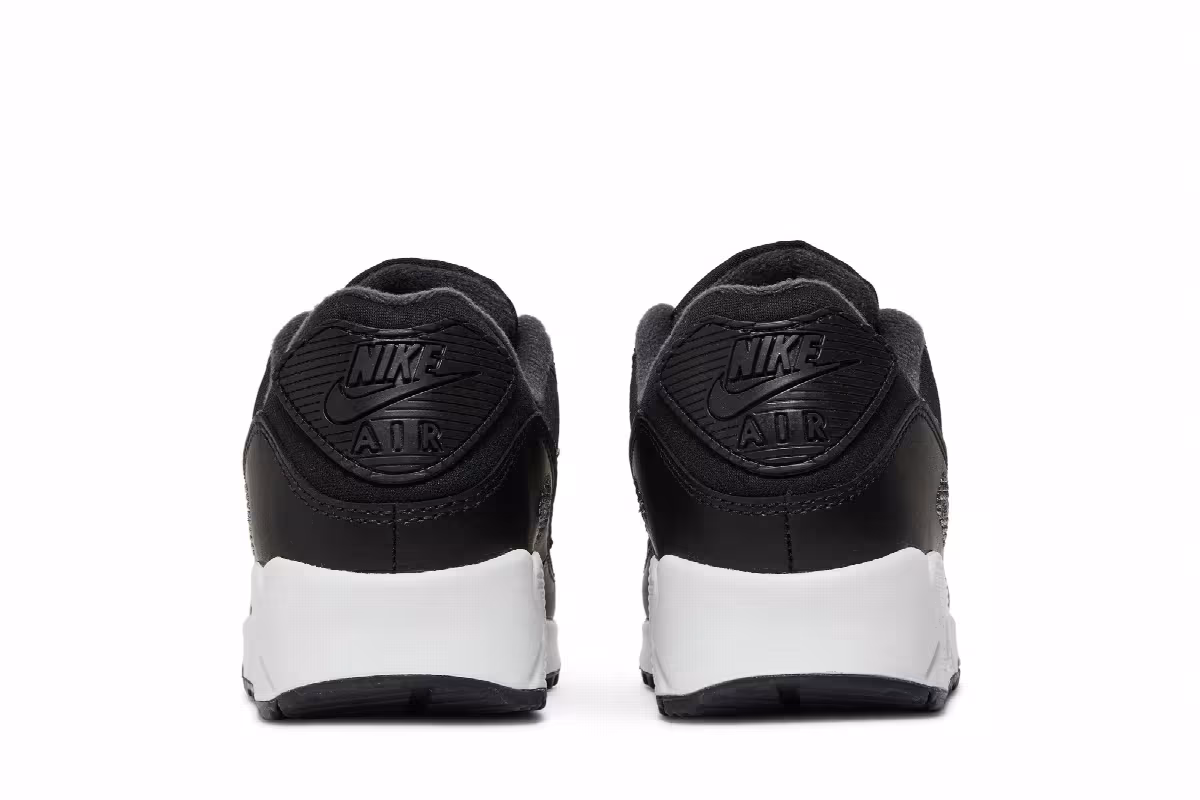 Nike Women's Air Max 90 Black White, view 7
