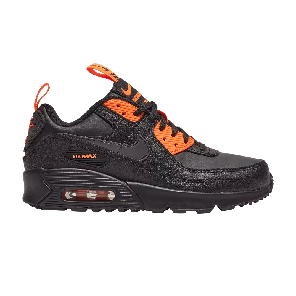 Nike Air Max 90 SE GS Black Total Orange