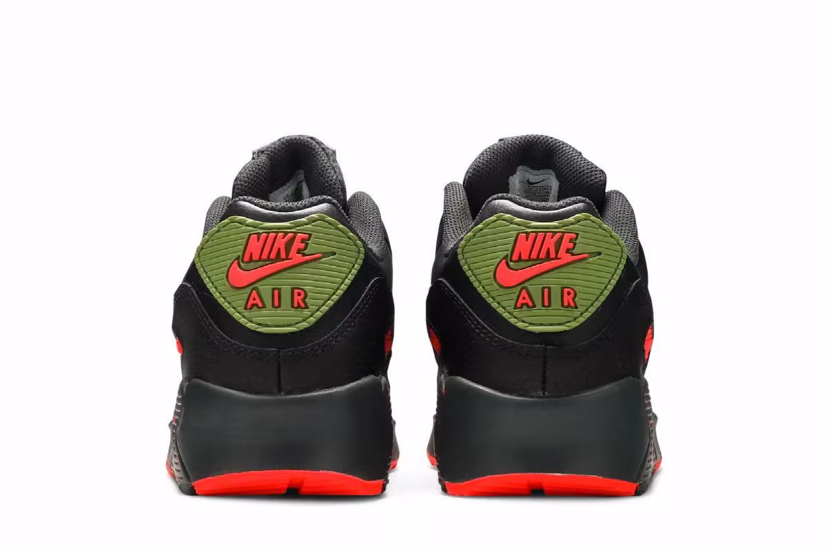 Nike Air Max 90 GS Black Asparagus, view 7