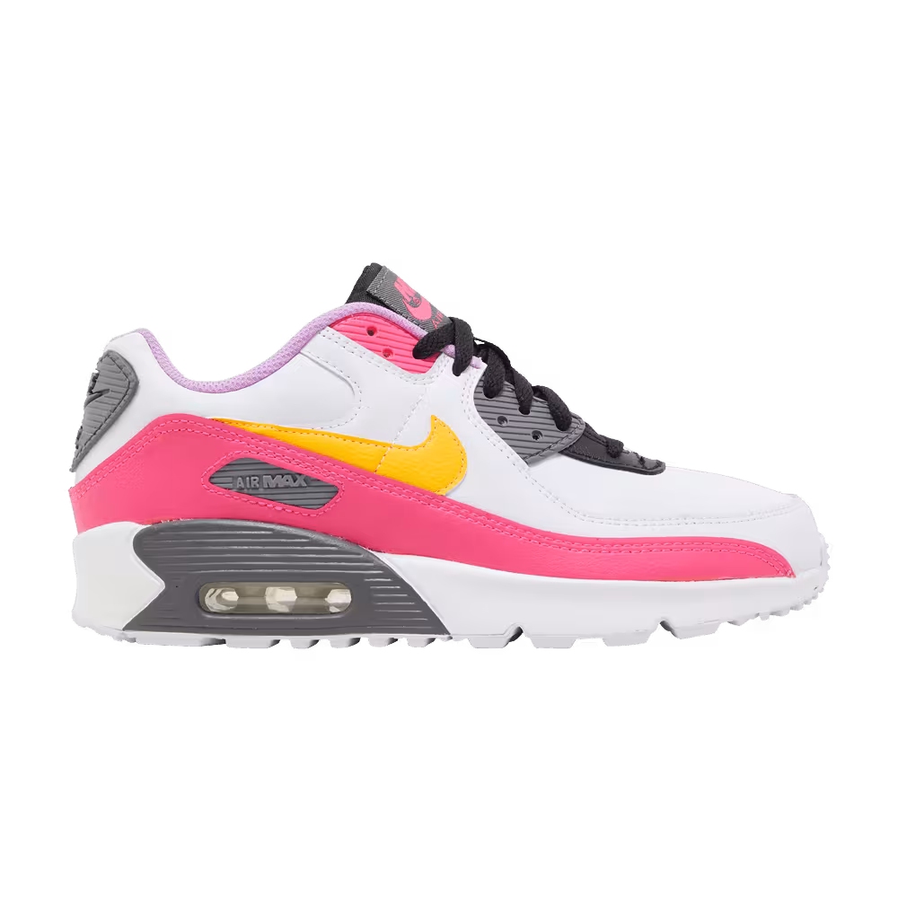 Nike Air Max 90 GS White Hyper Pink Orange