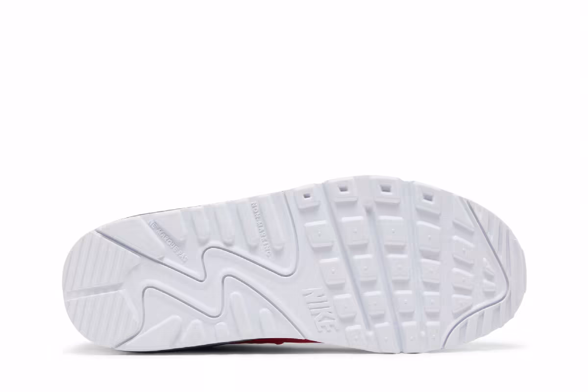 Nike Air Max 90 GS White Hyper Pink Orange, view 5