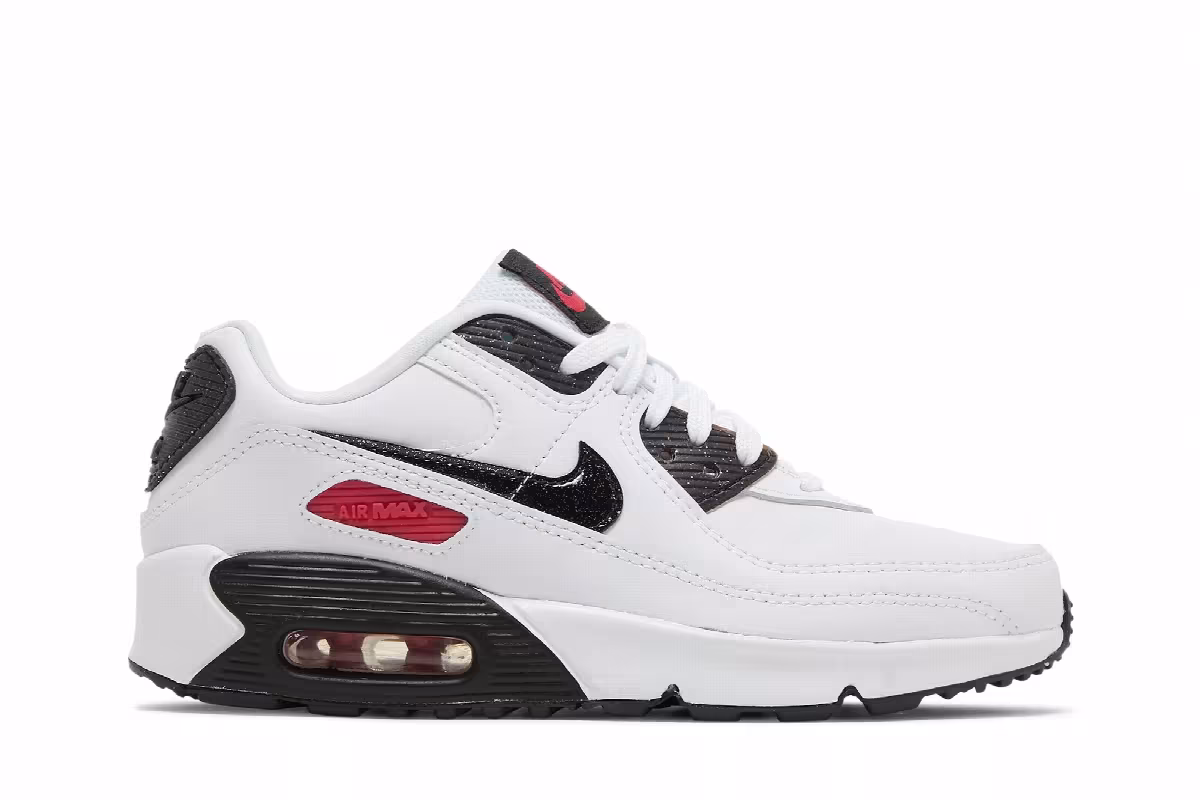 Nike Air Max 90 Leather SE GS White Very Berry, view 2