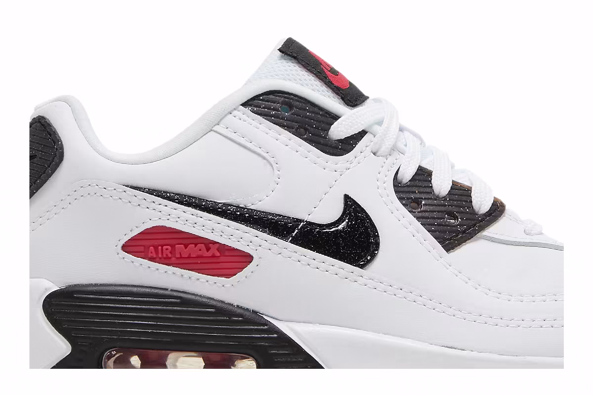 Nike Air Max 90 Leather SE GS White Very Berry, view 3