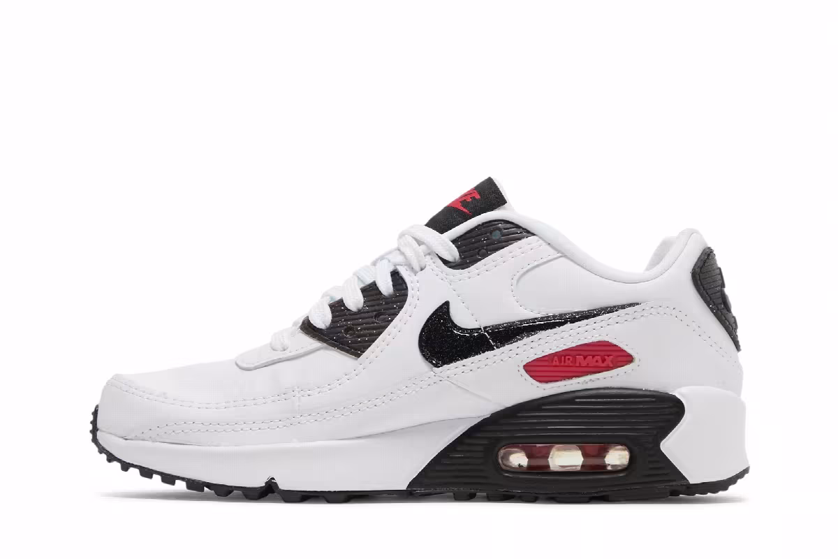 Nike Air Max 90 Leather SE GS White Very Berry, view 4