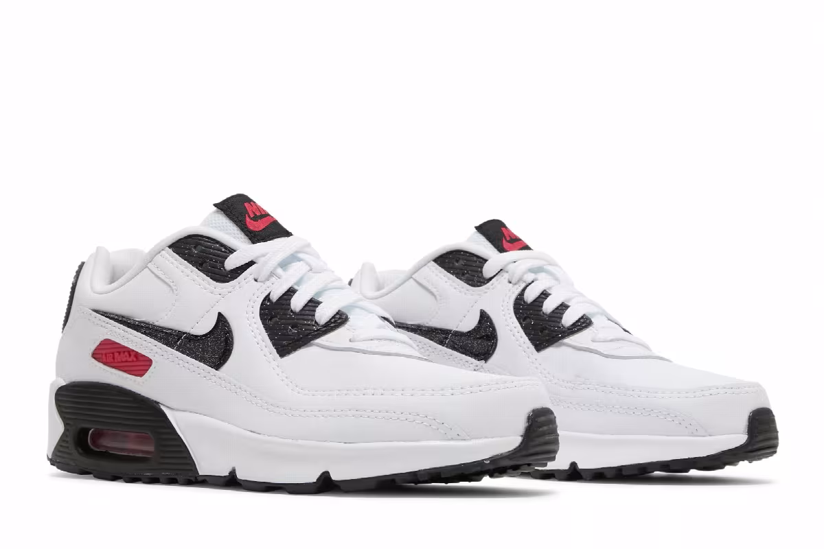 Nike Air Max 90 Leather SE GS White Very Berry, view 9