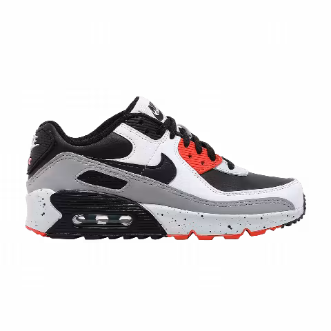 Nike Air Max 90 Leather GS 'White Turf Orange Speckled'
