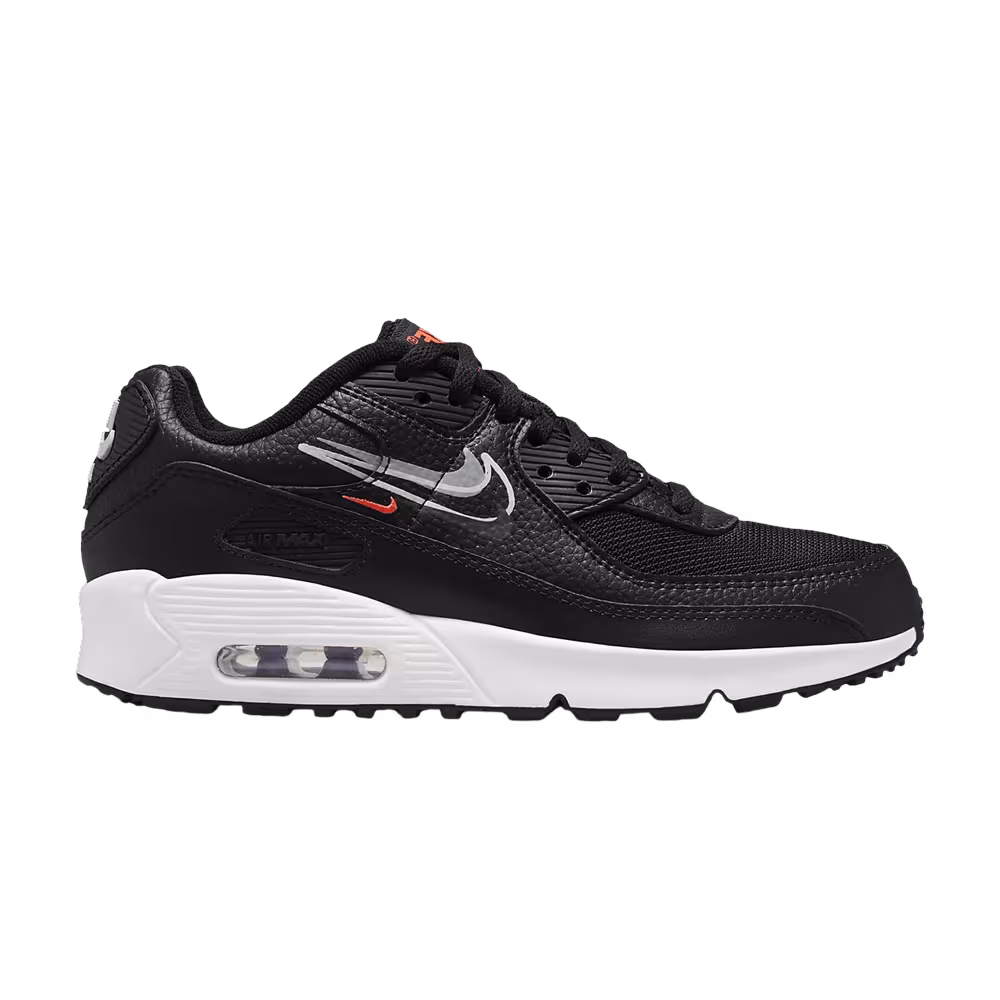 Nike Air Max 90 GS Black Bright Crimson