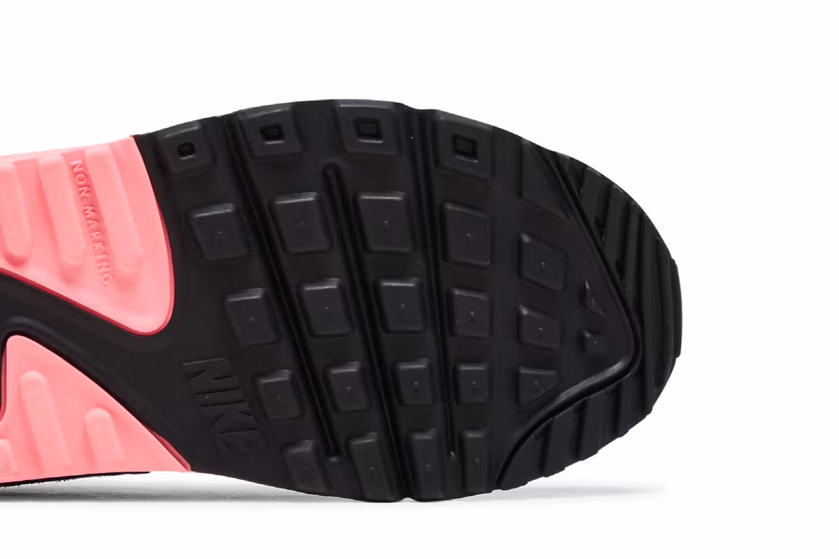 Nike Air Max 90 Leather GS Black Sunset Pulse, view 6