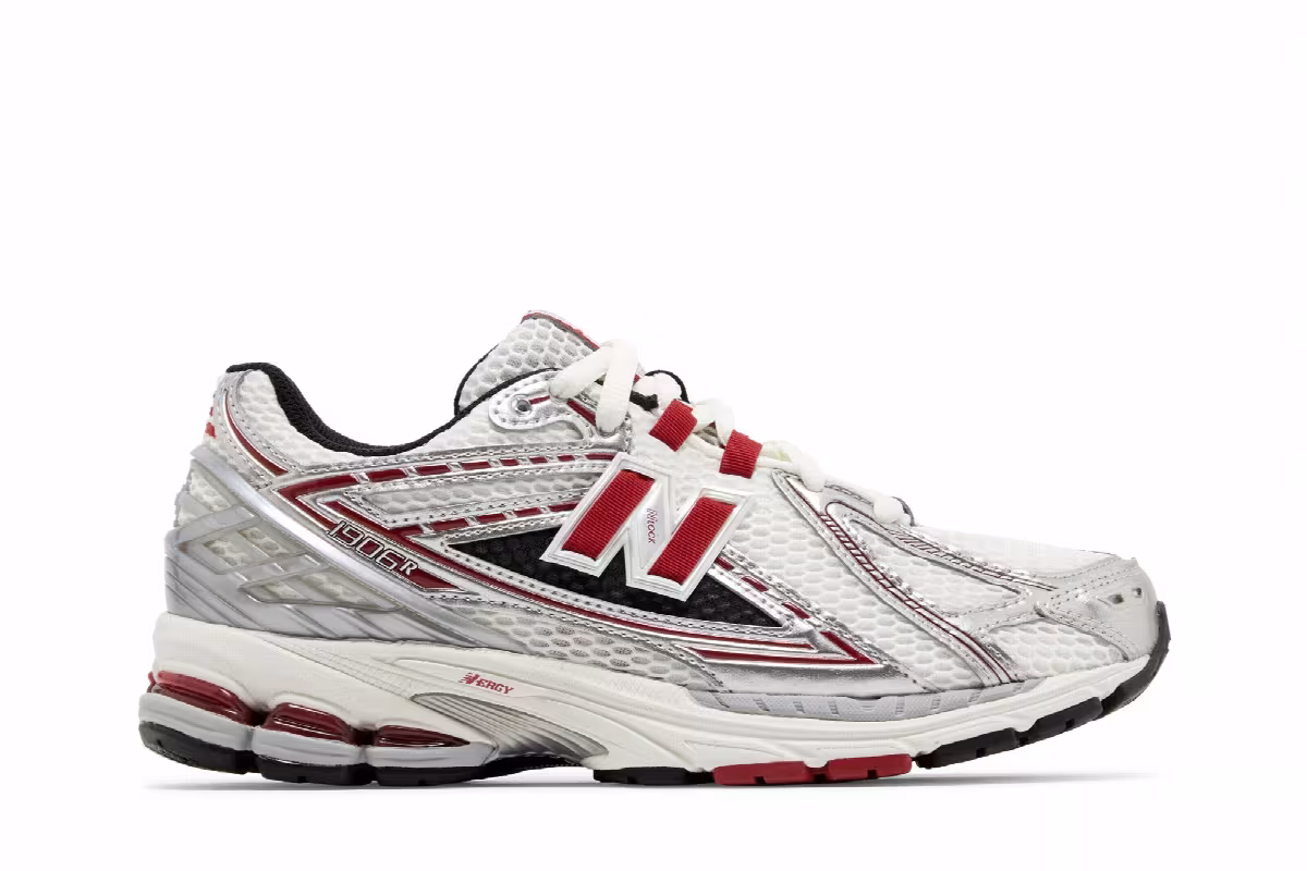New Balance 1906R Silver Classic Crimson, view 2