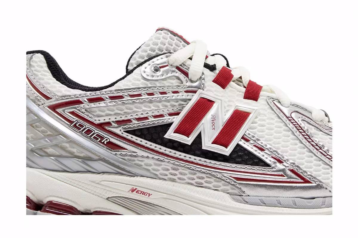 New Balance 1906R Silver Classic Crimson, view 3