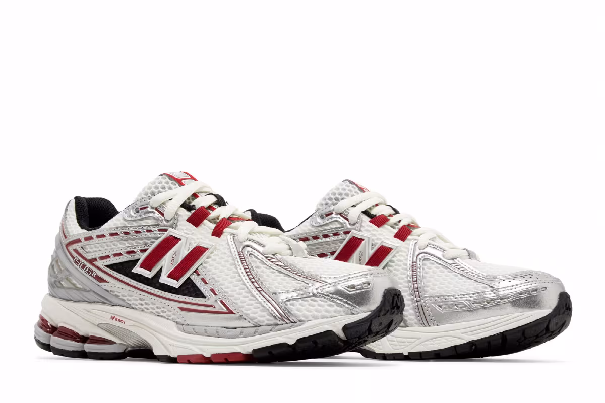 New Balance 1906R Silver Classic Crimson, view 9