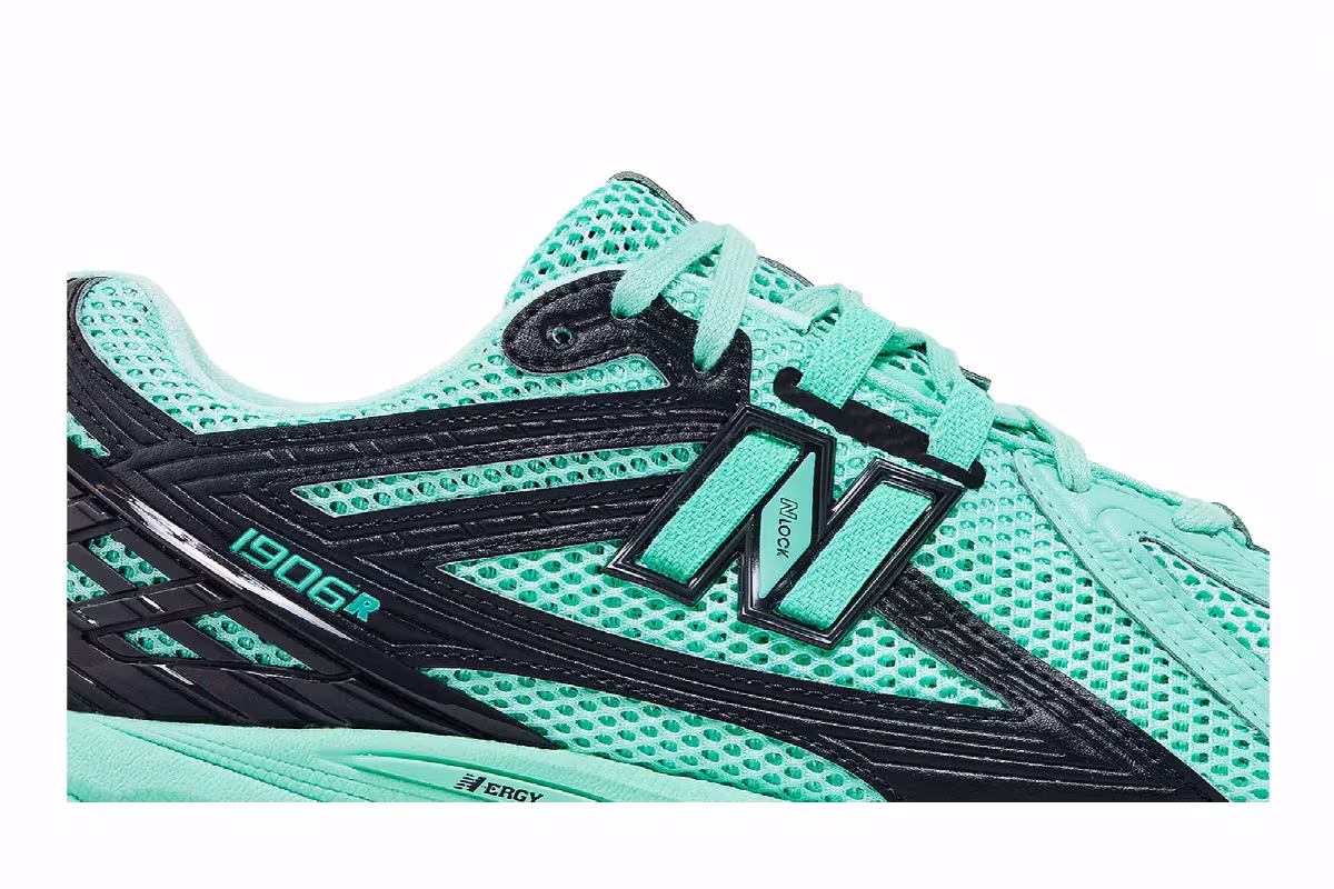 size? x New Balance 1906R Mint Green Black, view 3