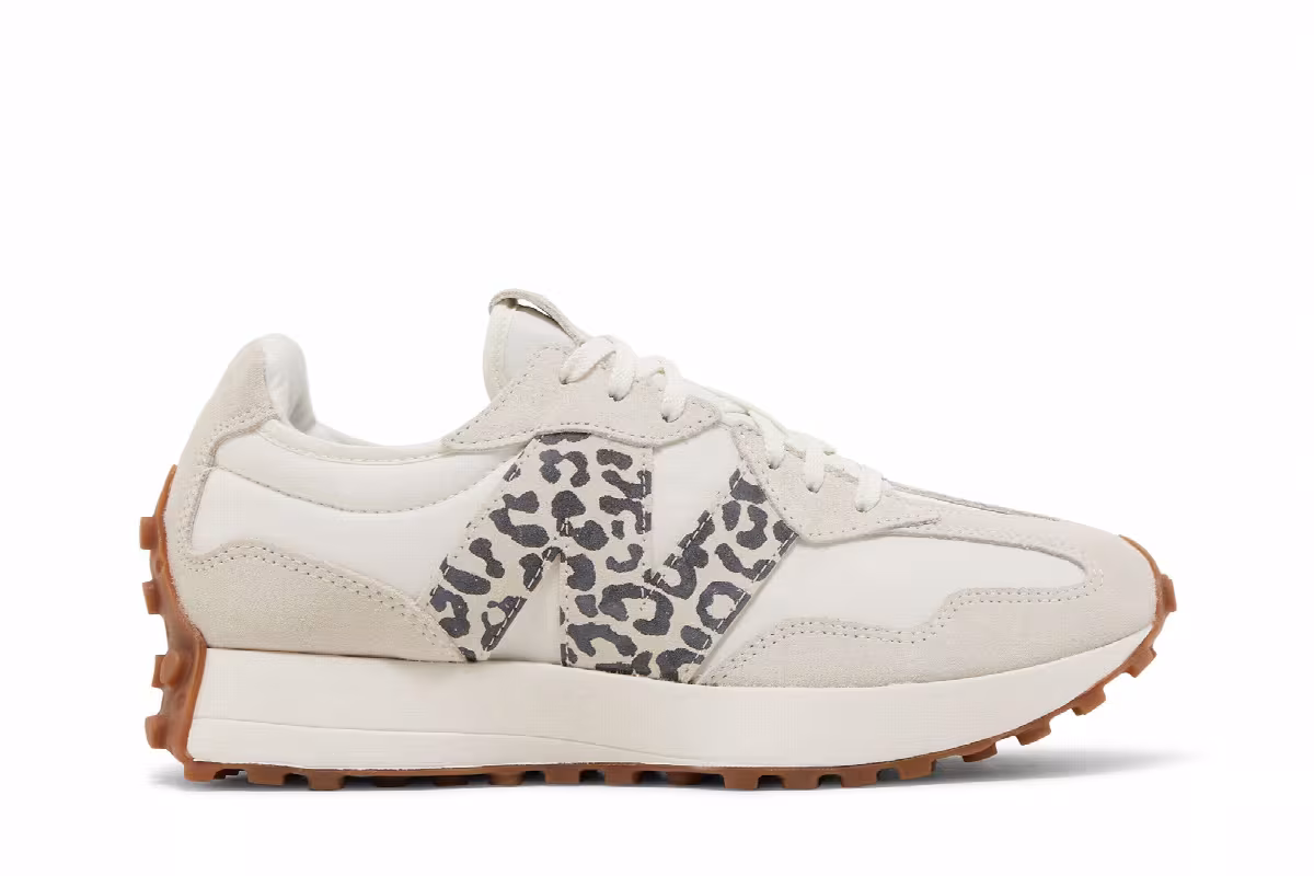 New Balance Women's 327 Sea Salt Leopard, view 2