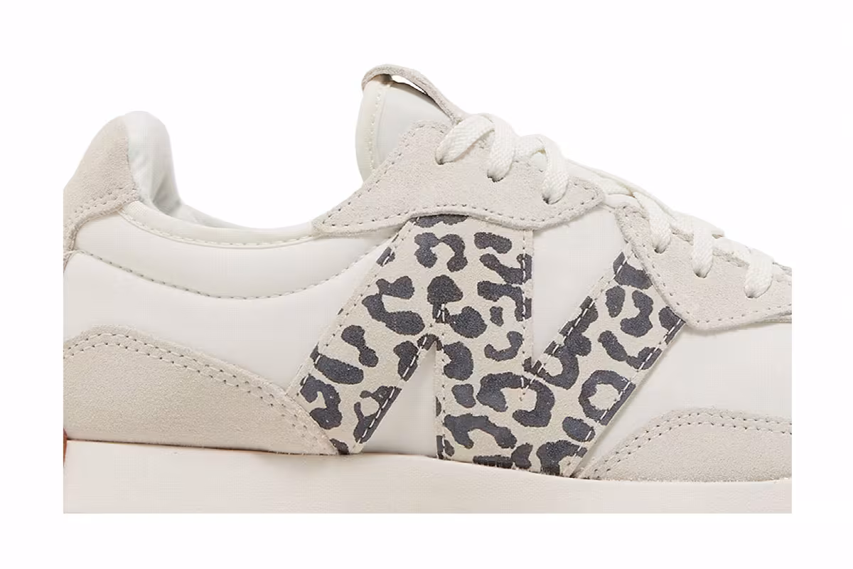 New Balance Women's 327 Sea Salt Leopard, view 3
