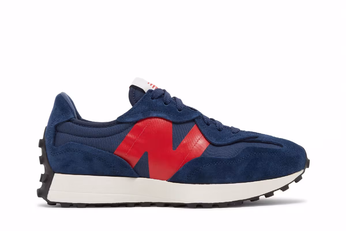New Balance 327 Navy True Red, view 2