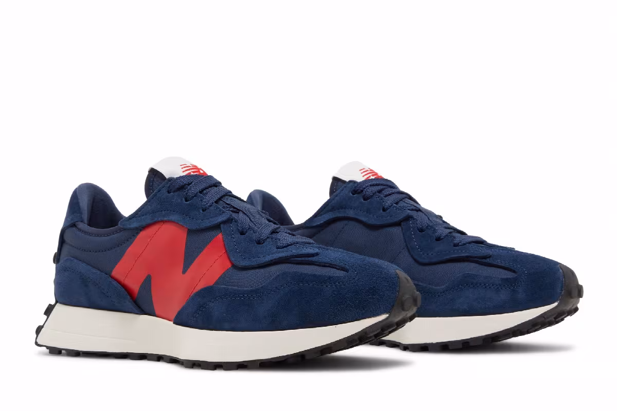 New Balance 327 Navy True Red, view 9
