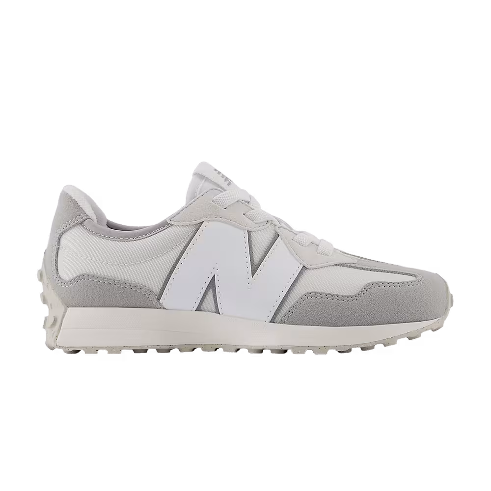 New Balance 327 Bungee Lace Little Kid Wide Reflection White