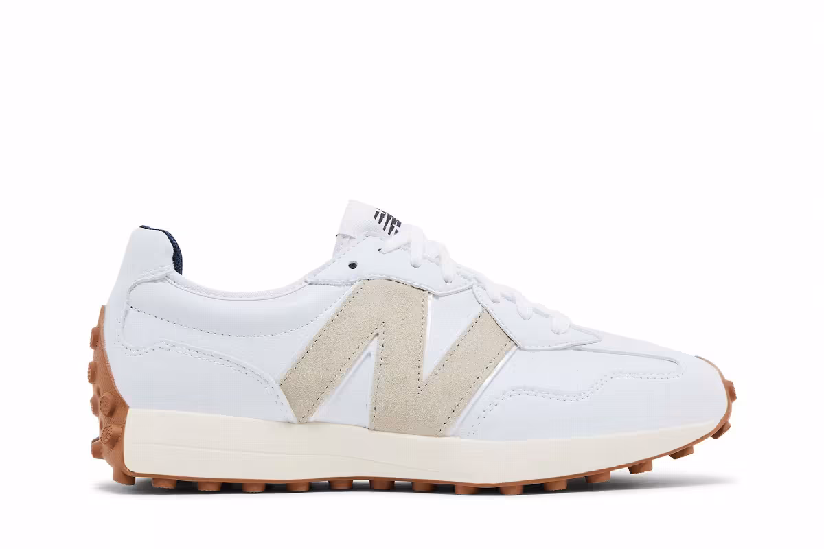 CALIA x New Balance Women's 327 Golf White Gum, view 2