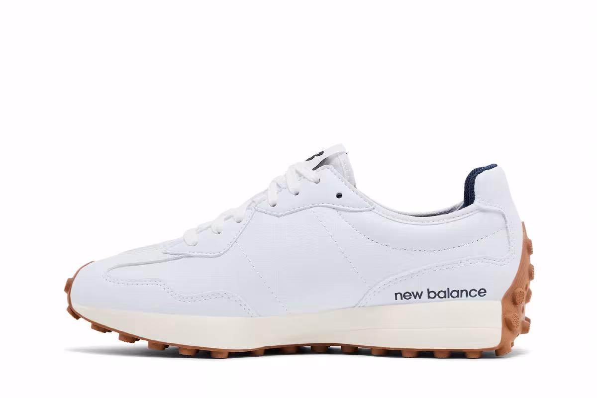 CALIA x New Balance Women's 327 Golf White Gum, view 4