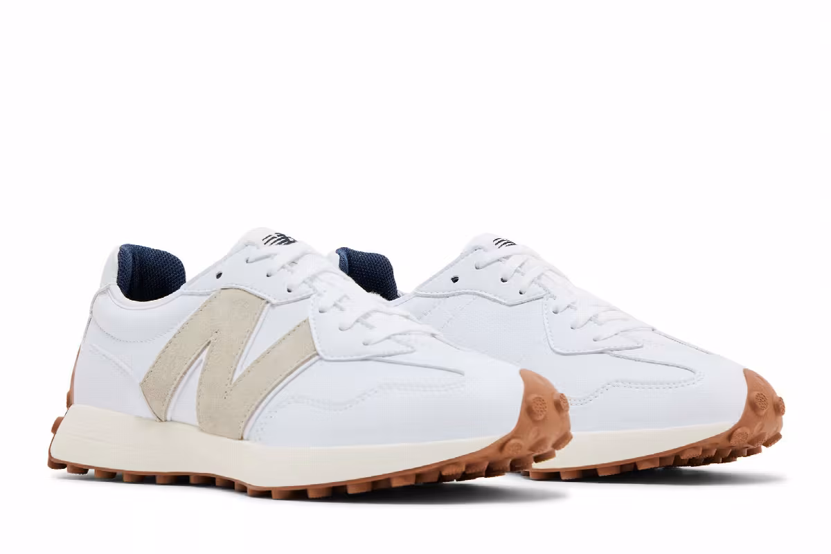 CALIA x New Balance Women's 327 Golf White Gum, view 9