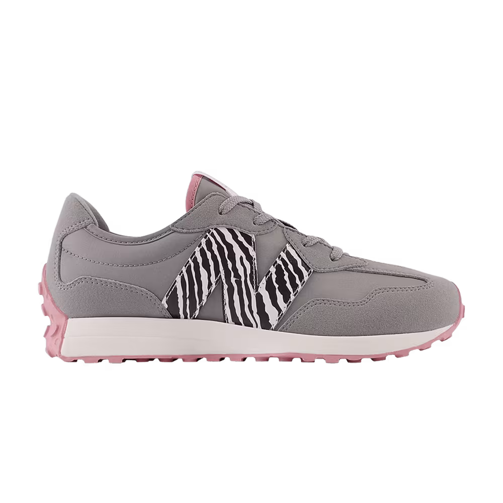 New Balance 327 Big Kid Zebra - Shadow Grey