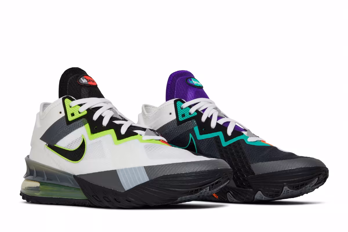 Nike LeBron 18 Low EP Air Max 95 Greedy, view 9