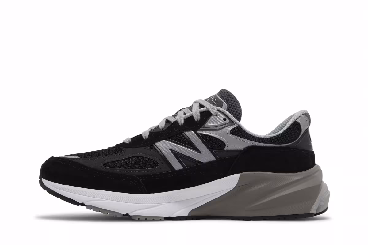 New Balance 990v6 Made in USA Black Silver, view 4