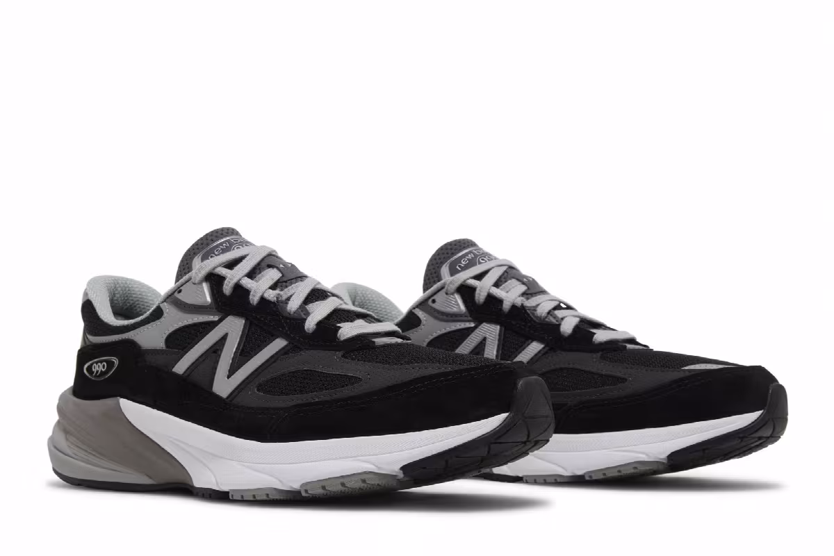 New Balance 990v6 Made in USA Black Silver, view 9