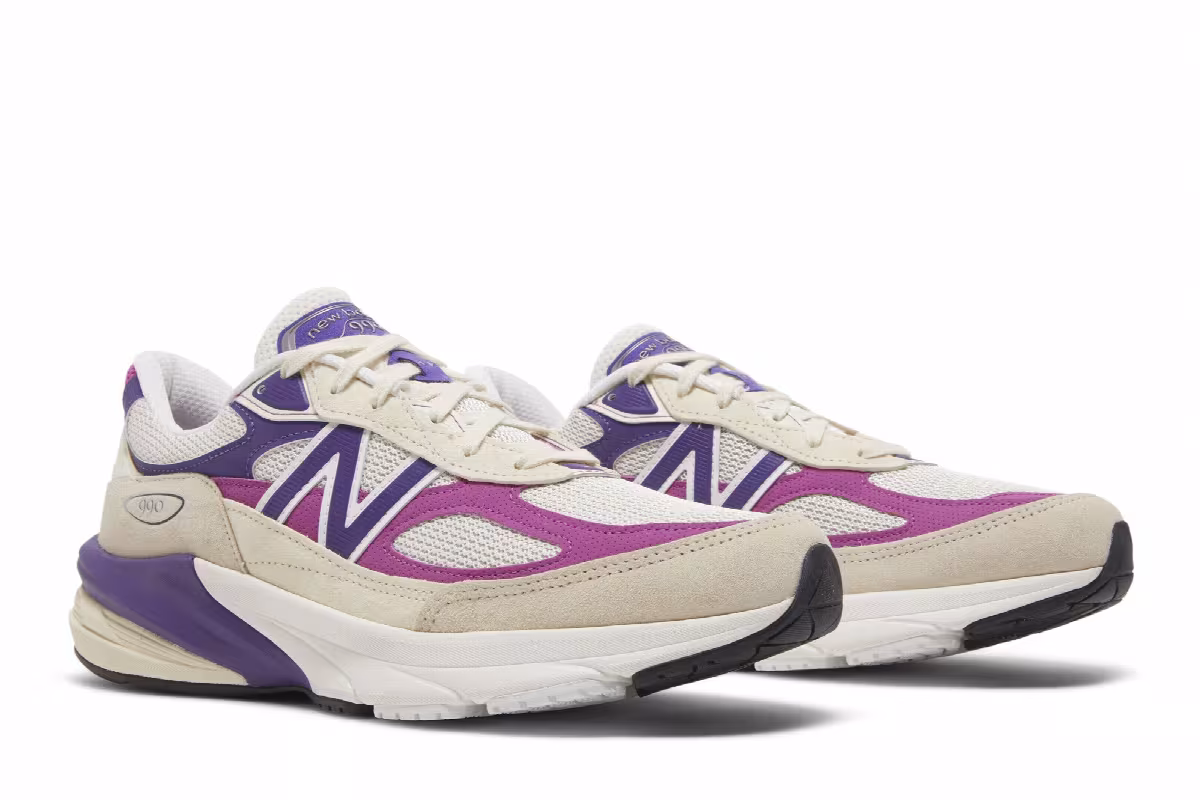 Teddy Santis x New Balance 990v6 Made in USA Macadamia Nut Magenta, view 9