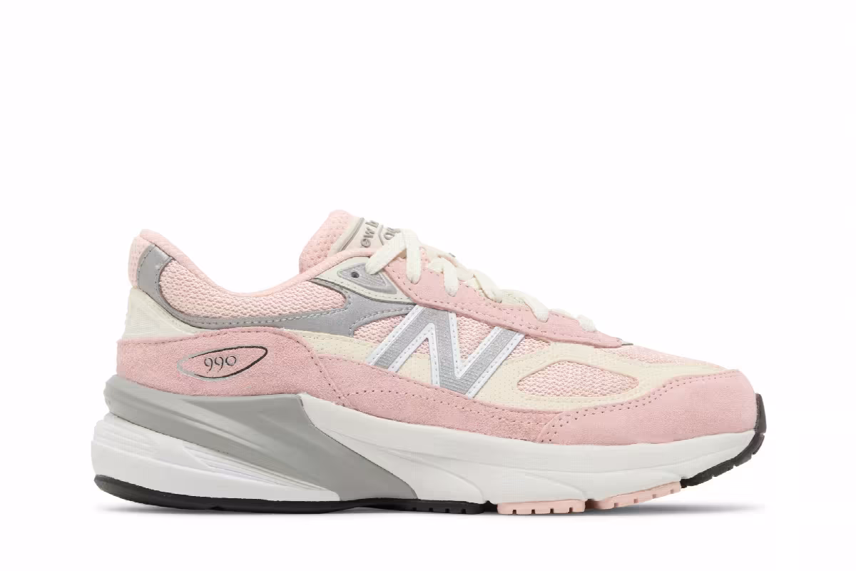 New Balance 990v6 Big Kid Pink Haze, view 2
