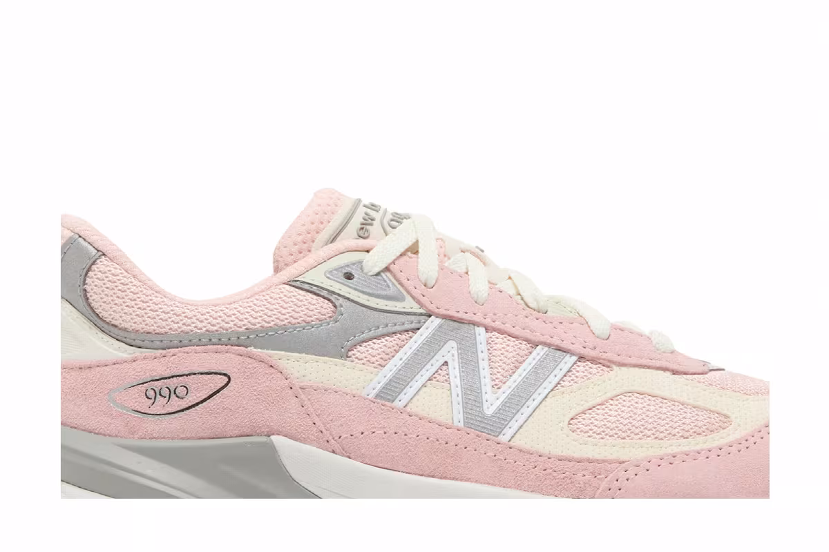 New Balance 990v6 Big Kid Pink Haze, view 3