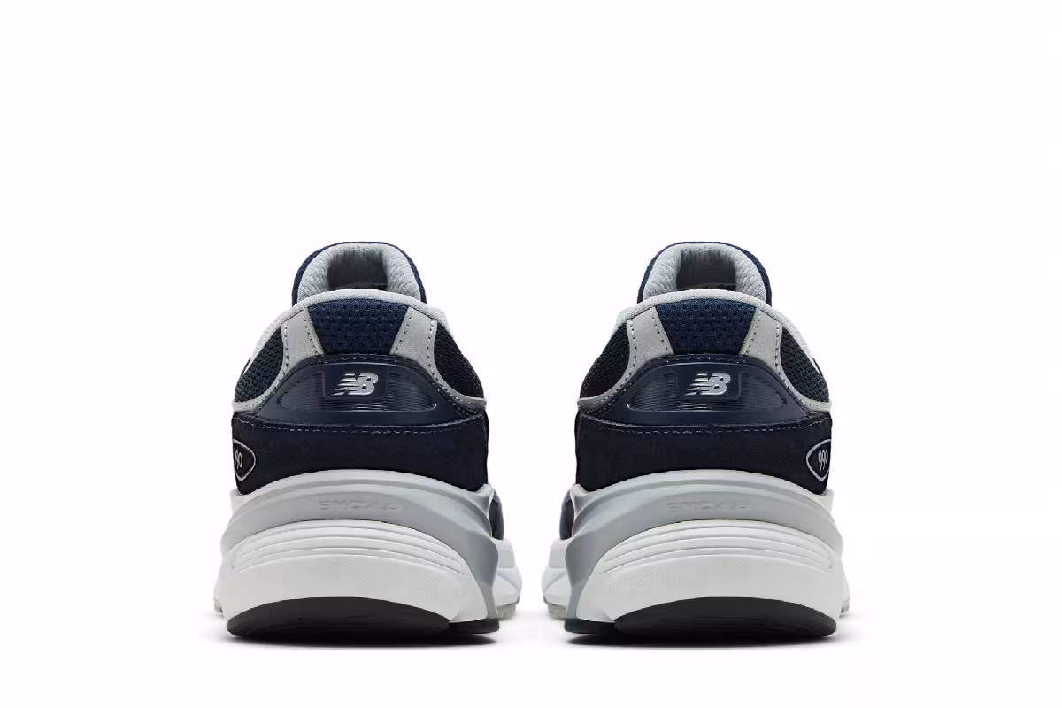 New Balance 990v6 Big Kid Navy, view 7