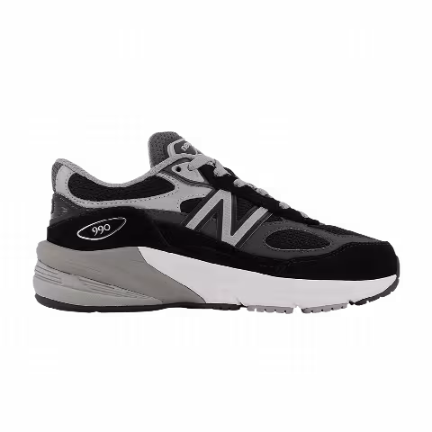 New Balance 990v6 Little Kid 'Black Silver'