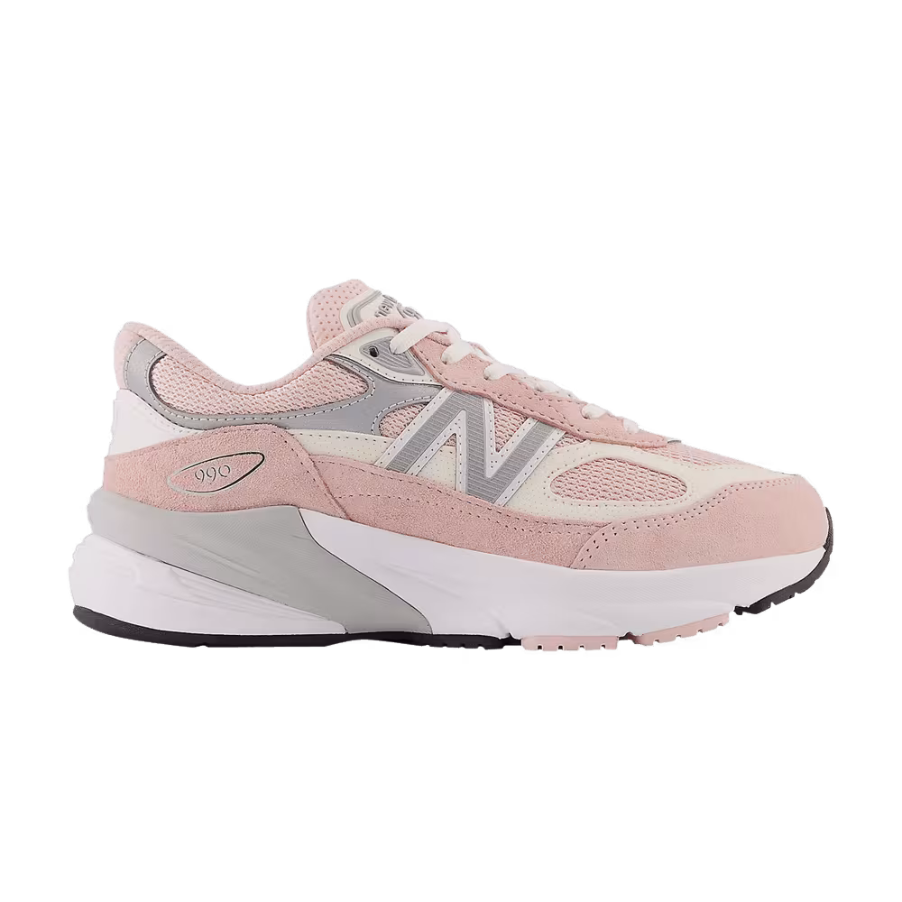 New Balance 990v6 Big Kid X-Wide Pink Haze