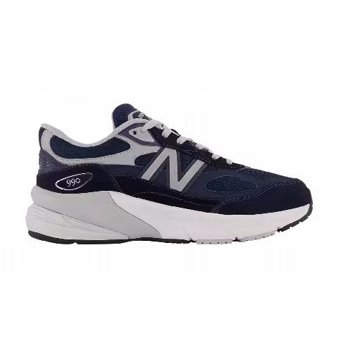 New Balance 990v6 Big Kid Wide 'Navy'