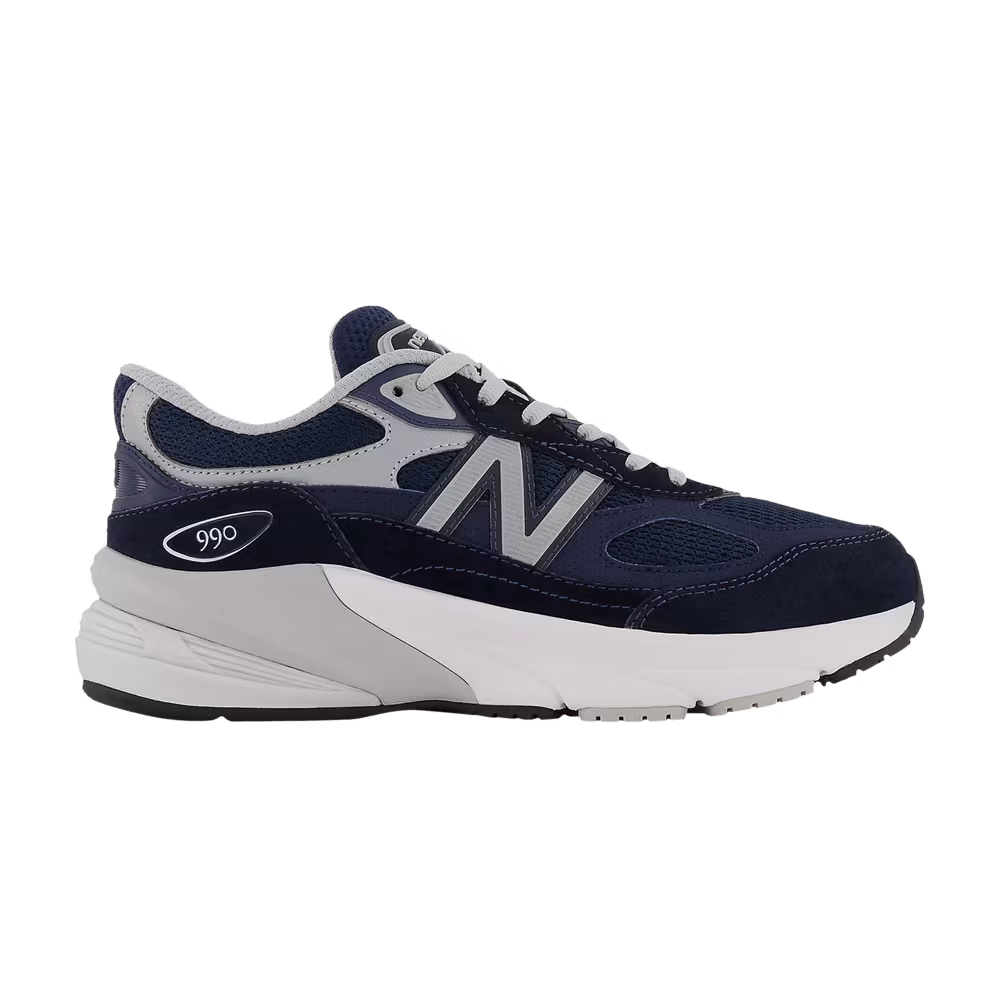 New Balance 990v6 Big Kid Wide Navy