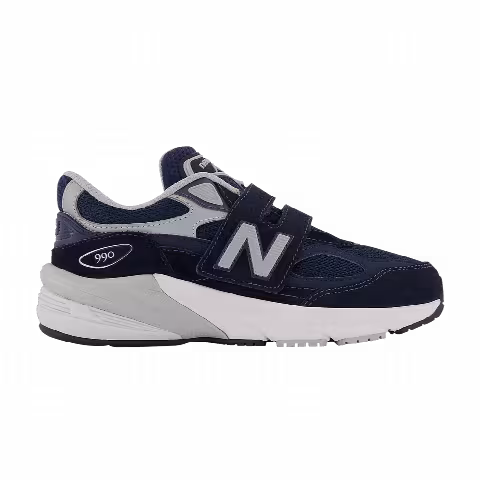 New Balance 990v6 Hook & Loop Little Kid 'Navy'