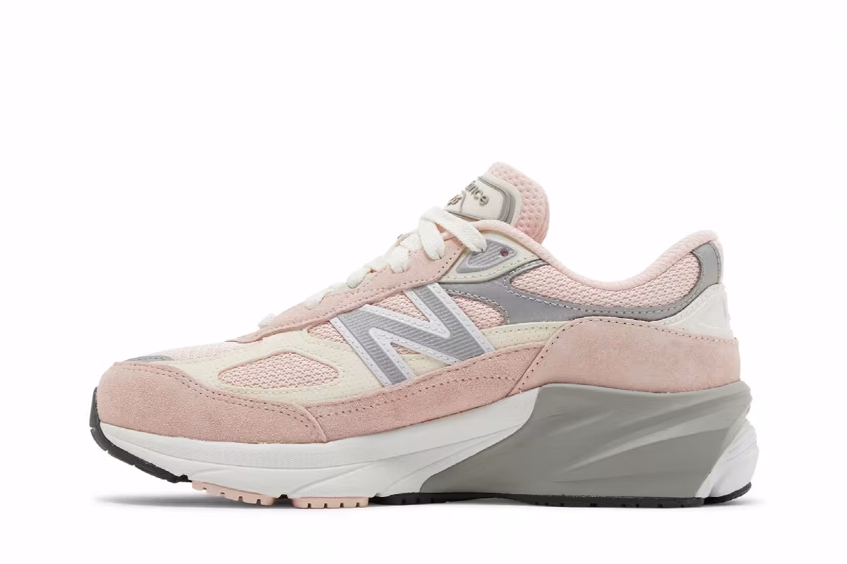 New Balance 990v6 Big Kid Wide Pink Haze, view 4