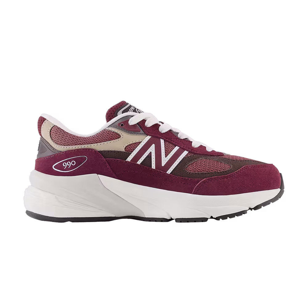 Teddy Santis x New Balance 990v6 Little Kid Burgundy Tan