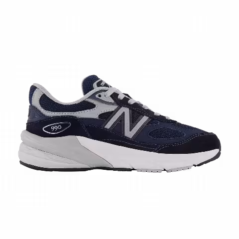 New Balance 990v6 Little Kid X-Wide 'Navy'